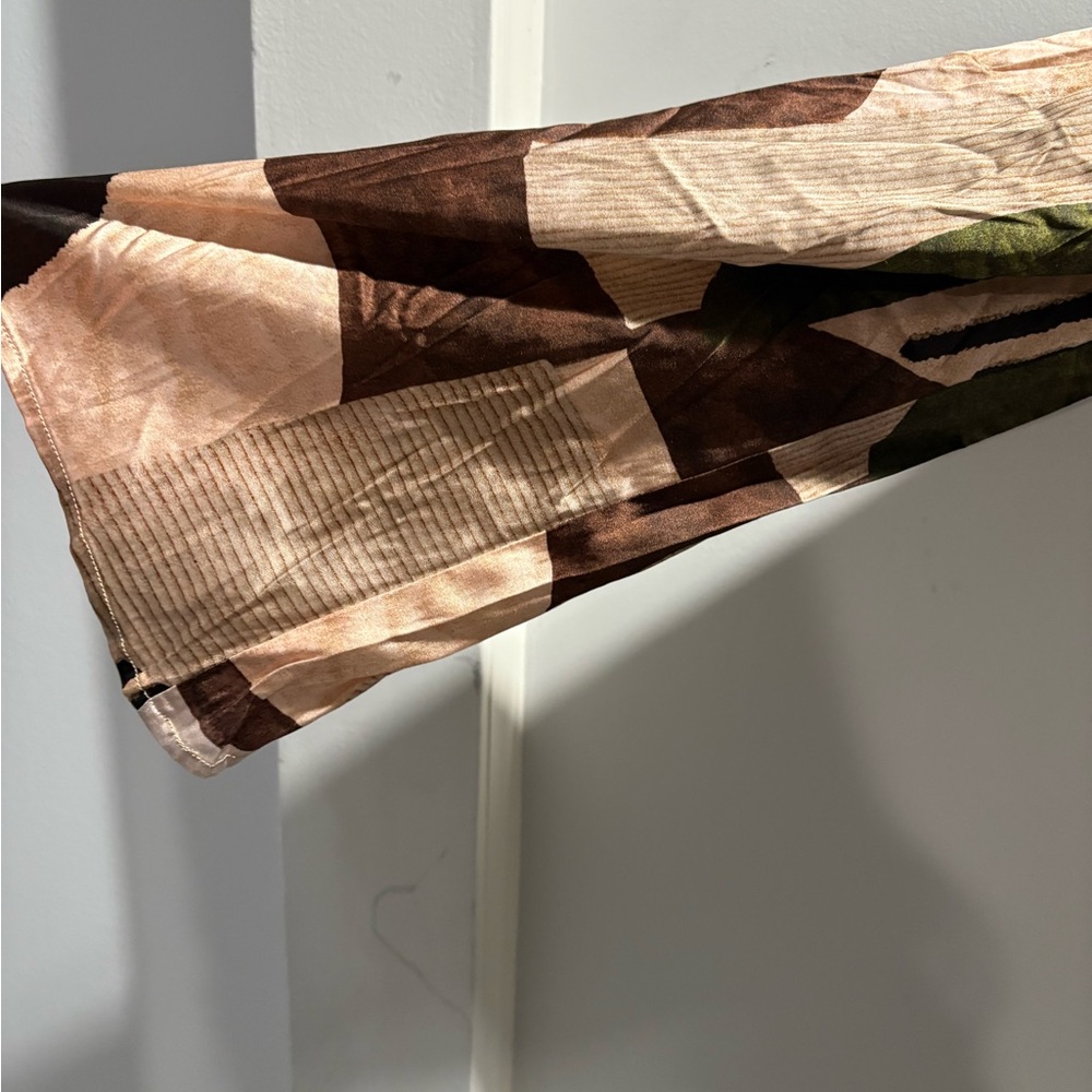 Chic Patchwork Long Sleeve Dress - image 3